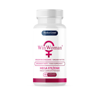 Elegant packaging of Win Woman Tablets (60 pack) - Premium Female Enhancing Tablets designed for heightened pleasure.